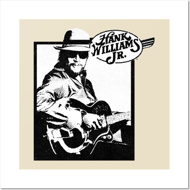 Hank Williams Halftone Wall Art by Resdis Materials